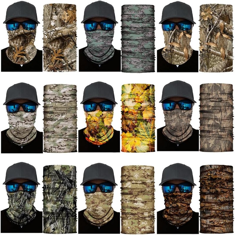 SIDAZON Neck Gaiter Mask,Bandana Gator Face Cover Mask Sun UV Protection,Neck Warmer Balaclava,Tube Face Scarf,Headband for Outdoor - Image 2